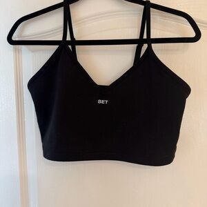 SET Active Black Sports Bra form Cloud